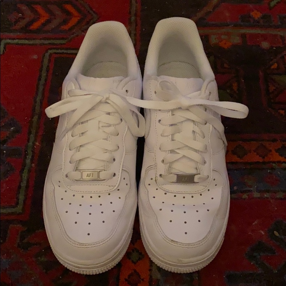 Nike Platform White AF1’s